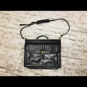 Jack Georges Woven Leather Tuscany Briefcase